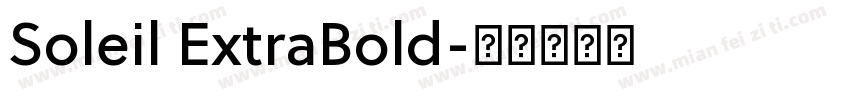 Soleil ExtraBold字体转换
